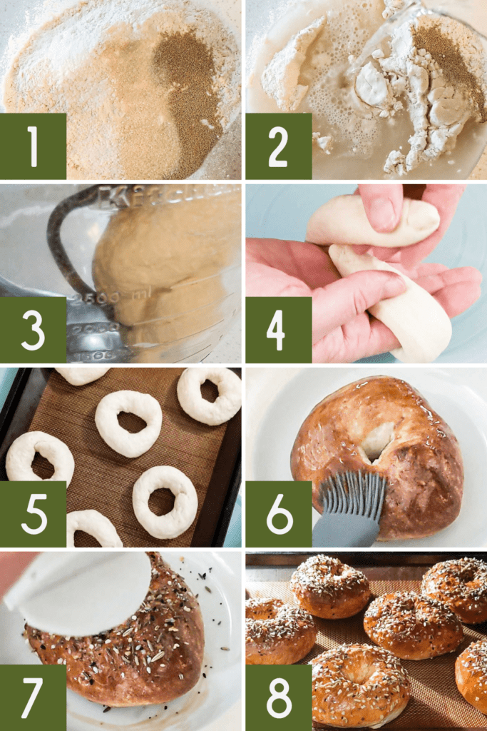 Photo of step-by-step instructions for everybody bagel recipe